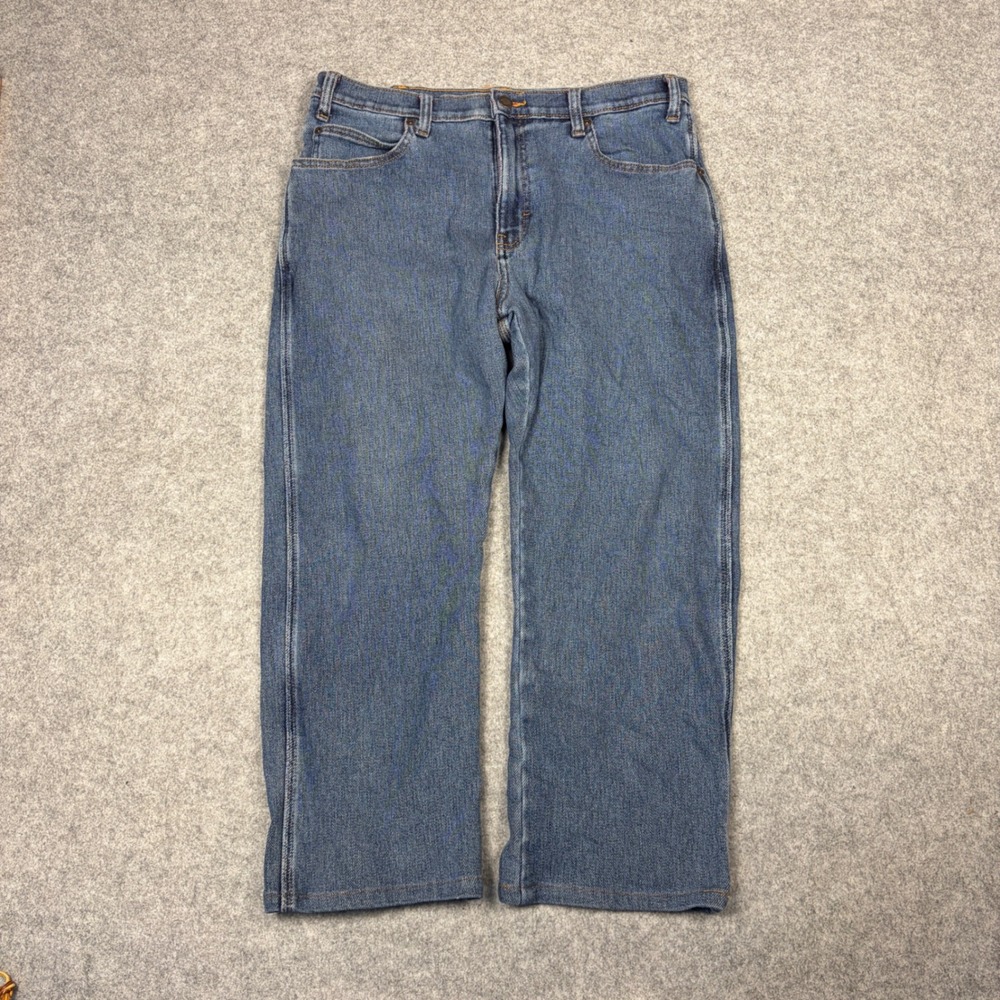 Dickies Mens Warming Temp-iQ Lined Jeans Blue Straight Leg Denim 33x23